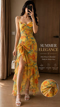 Amber Bloom Maxi Dress